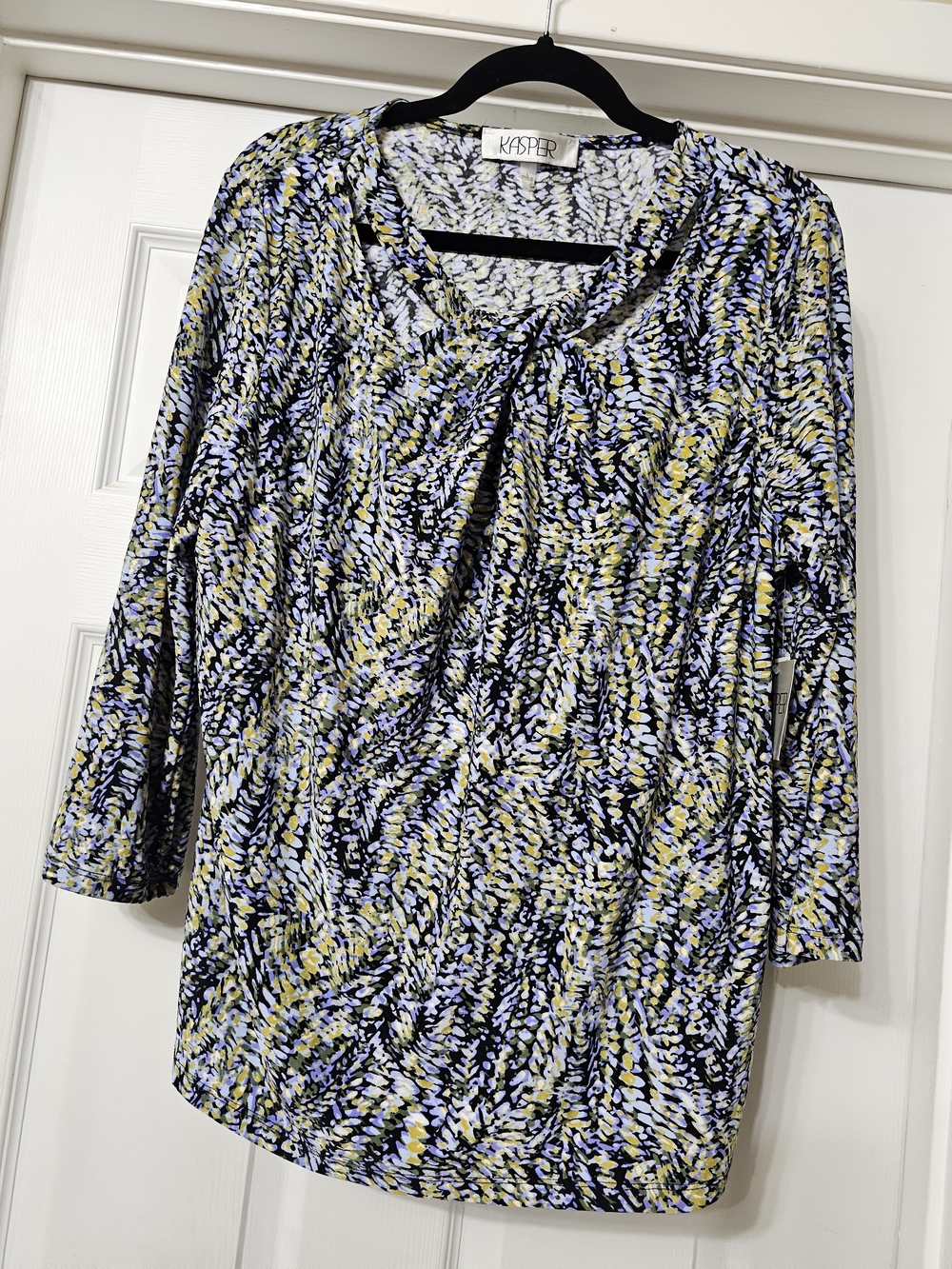 Kasper Women’s Multicolor Printed 3/4 Sleeve Top